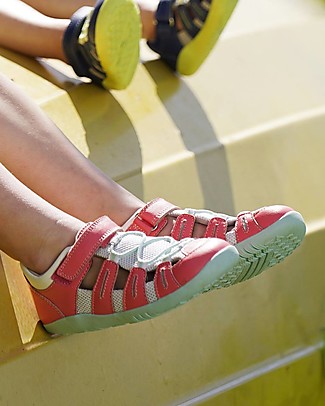 Bobux Sandalo I-Walk Summit - Rosa/Azzurro - Suola Aktiv per Ogni Superficie! Scarpe_