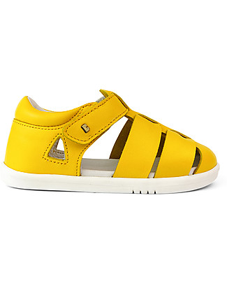 Bobux Sandalo I-Walk Tidal Ragnetto - Giallo - Pelle Quickdry! Scarpe_