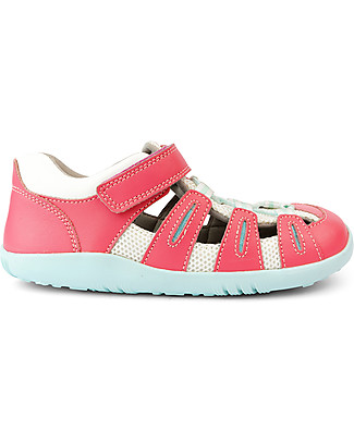 Bobux Sandalo Kid Plus Summit -Rosa/Azzurro - Suola Aktiv per Ogni Superficie! Sandali
