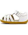 Bobux Sandalo Step-Up Cross Jump Ragnetto - Bianco - Suola Flessibile per i Primi Passi Sandali