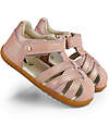 Bobux Sandalo Step-Up Cross Jump Ragnetto - Dusk Pearl + Rose Gold - Suola Flessibile per i Primi Passi Sandali