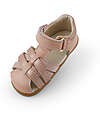 Bobux Sandalo Step-Up Cross Jump Ragnetto - Dusk Pearl + Rose Gold - Suola Flessibile per i Primi Passi Sandali