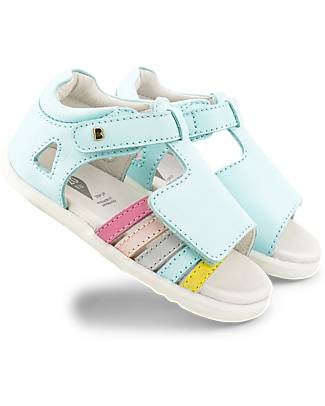 Bobux Sandalo Step-Up Mirror - Azzurro/Perla - Flessibile per i Primi Passi Sandali