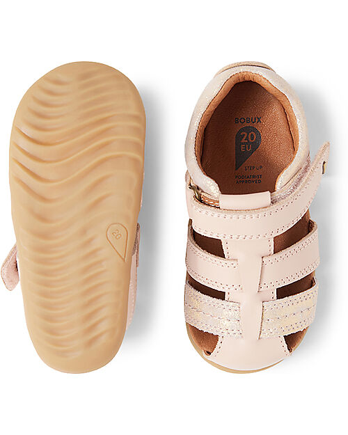 Bobux Sandalo Step-Up Roam Ragnetto - Cameo Rose - Flessibile per i Primi Passi! Sandali