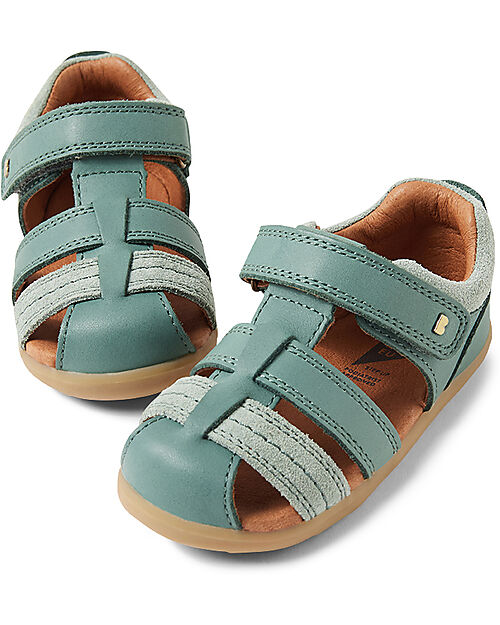Bobux Sandalo Step-Up Roam Ragnetto - Iceberg Green - Flessibile per i Primi Passi! Sandali