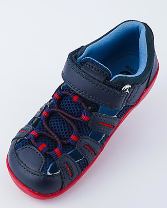 Bobux Sandalo Step-Up Summit -Navy/Rosso - Suola Aktiv per Ogni Superficie! Scarpe_