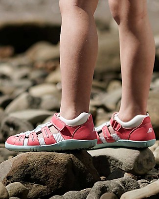 Bobux Sandalo Step-Up Summit -Rosa/Azzurro - Suola Aktiv per Ogni Superficie! Scarpe_
