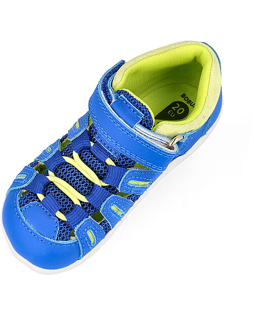 Bobux Sandalo Step Up Summit - Snorkel Blue e Sunny Lime - Primi Passi Sandali
