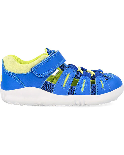 Bobux Sandalo Step Up Summit - Snorkel Blue e Sunny Lime - Primi Passi Sandali