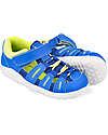 Bobux Sandalo Step Up Summit - Snorkel Blue e Sunny Lime - Primi Passi Sandali