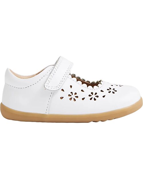 Bobux Sandalo Step Up Tilly - Bianco - Design Mary Jane - Per i Primi Passi Sandali