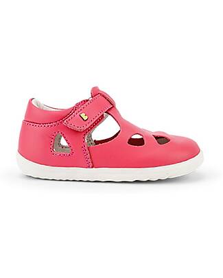 Bobux Sandalo Step-Up Zap II - Rosa - Pelle Quickdry per i Primi Passi Sandali