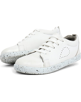 Bobux Scarpa Kid Grass Court, Bianco- Suola super flessibile! Scarpe