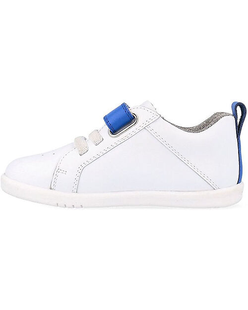 Bobux Scarpa Sportiva I Walk Pace - Optical White e Blu Navy - Camminatori Esperti Scarpe