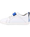 Bobux Scarpa Sportiva I Walk Pace - Optical White e Blu Navy - Camminatori Esperti Scarpe