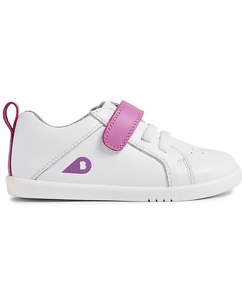 Bobux Scarpa Sportiva I Walk Pace - Optical White e Orchidea - Camminatori Esperti Scarpe