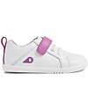 Bobux Scarpa Sportiva I Walk Pace - Optical White e Orchidea - Camminatori Esperti Scarpe