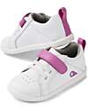 Bobux Scarpa Sportiva I Walk Pace - Optical White e Orchidea - Camminatori Esperti Scarpe