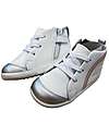 Bobux Scarpina I Walk Alley-Oop - Bianco e Argento - Rainbow - Camminatori Esperti Scarpe