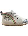 Bobux Scarpina I Walk Alley-Oop - Bianco e Argento - Rainbow - Camminatori Esperti Scarpe