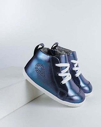 Bobux Scarpina I Walk Alley-Oop - Navy - Metallic Scarpe_