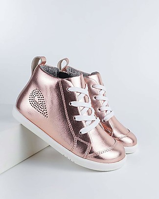 Bobux Scarpina I Walk Alley-Oop - Rosa Dorato - Metallic Scarpe_