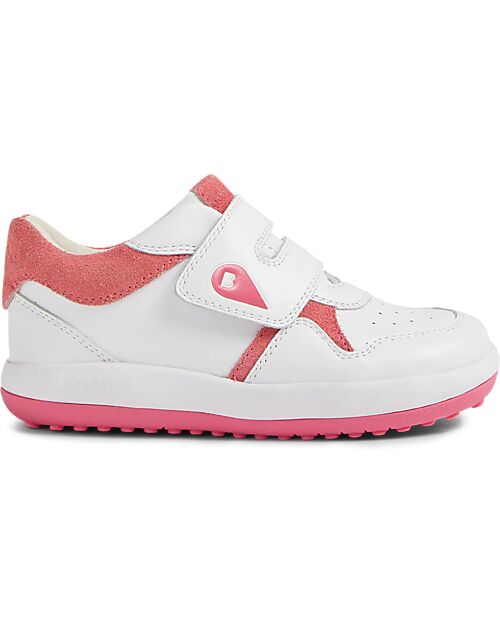 Bobux Scarpina I Walk Baseline - Bianco e Rosa - Camminatori esperti Scarpe