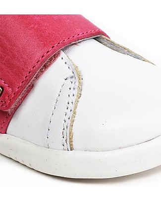 Bobux Scarpina I-Walk Boston Trainer, Bianco/Rosa - Per Ogni Occasione! Scarpe