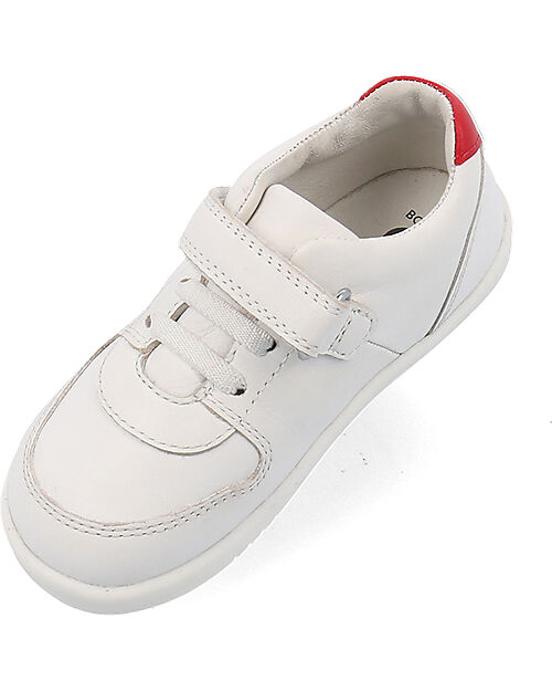 Bobux Scarpina I Walk Comet - Bianco e Rosso - Camminatori Esperti Scarpe