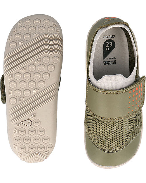 Bobux Scarpina I Walk Dimension III - Burnt Olive e Fog - Camminatori Esperti Scarpe