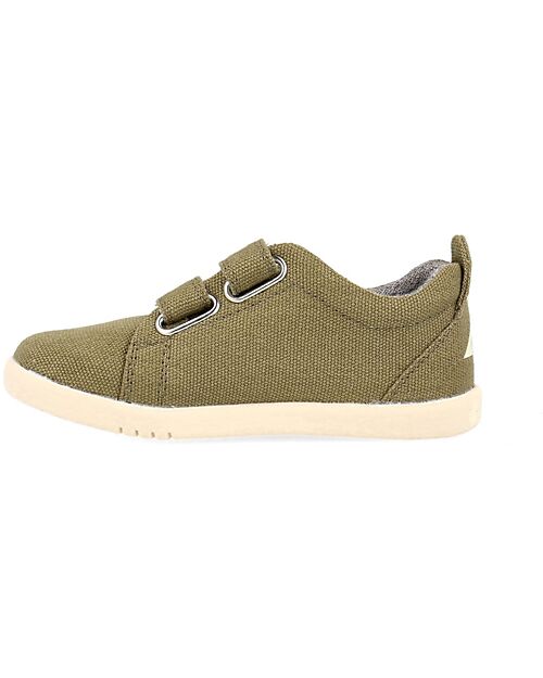 Bobux Scarpina I Walk Grass Court Canvas - Sea Kelp - Camminatori Esperti Scarpe