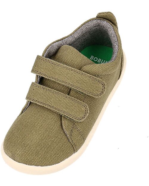Bobux Scarpina I Walk Grass Court Canvas - Sea Kelp - Camminatori Esperti Scarpe