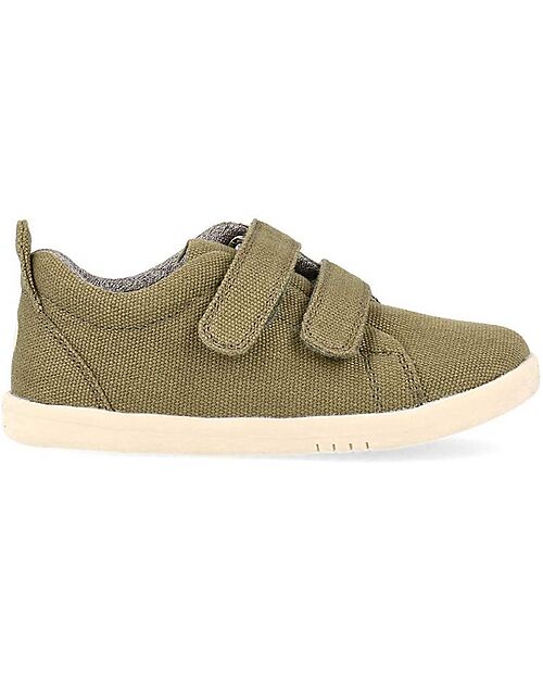 Bobux Scarpina I Walk Grass Court Canvas - Sea Kelp - Camminatori Esperti Scarpe