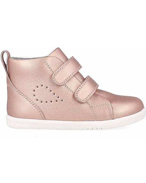 Bobux Scarpina I Walk Grass Court High - Rose Gold - Camminatori Esperti Scarpe