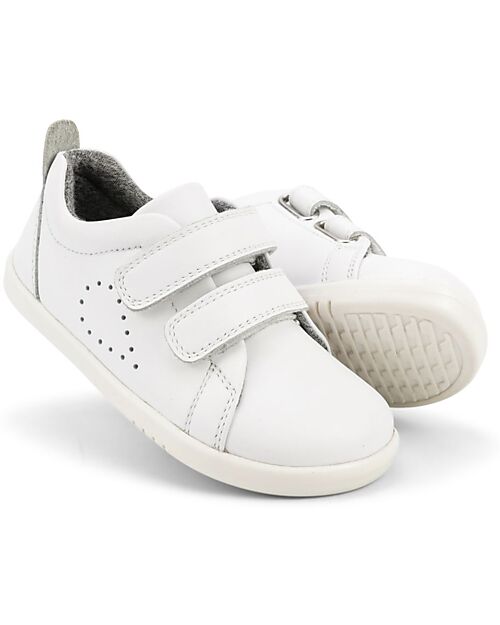 Bobux Scarpina I Walk Grass Court - Optical White - Camminatori Esperti Scarpe