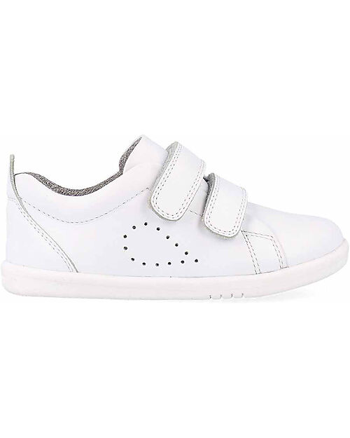 Bobux Scarpina I Walk Grass Court - Optical White - Camminatori Esperti Scarpe