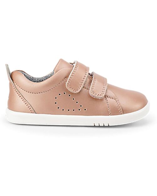 Bobux Scarpina I Walk Grass Court - Oro Rosa - Camminatori Esperti Scarpe