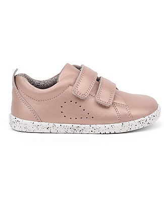 Bobux Scarpina I-Walk Grass Court - Rosa Dorato - Suola Super Flessibile! Scarpe