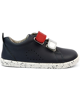 Bobux Scarpina I-Walk Grass Court Switch - Navy - Strap Multicolor Intercambiabili! Scarpe