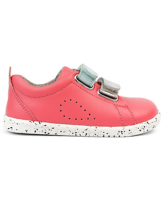 Bobux Scarpina I-Walk Grass Court Switch - Rosa - Strap Multicolor Intercambiabili! Scarpe