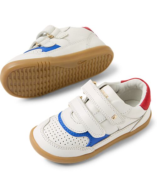 Bobux Scarpina I Walk Hunter - White Salsa - Pelle Nobuk - Camminatori Esperti Scarpe