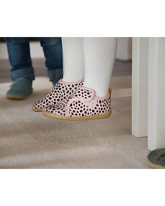 Bobux Scarpina I Walk Indie - Dusk Dalmation - Cotone Organico - Pantofole Perfette in Casa o all'Asilo! Pantofole