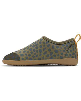 Bobux Scarpina I Walk Indie - Dusk Olive Dalmation - Pantofole Perfette in Casa o all'Asilo! Pantofole