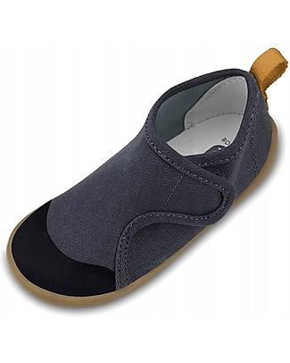 Bobux Scarpina I Walk Indie - Midnight - Cotone Organico - Pantofole Perfette in Casa o all'Asilo! Pantofole