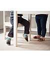 Bobux Scarpina I Walk Indie - Slate Seaside - Cotone Organico - Pantofole Perfette in Casa o all'Asilo! Pantofole