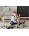 Bobux Scarpina I Walk Indie - Slate Seaside - Cotone Organico - Pantofole Perfette in Casa o all'Asilo! Pantofole