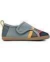 Bobux Scarpina I Walk Indie - Slate Seaside - Cotone Organico - Pantofole Perfette in Casa o all'Asilo! Pantofole