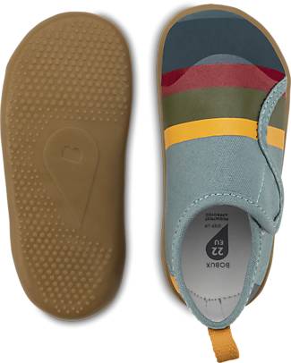 Bobux Scarpina I Walk Indie - Slate Seaside - Pantofole Perfette in Casa o all'Asilo! Pantofole