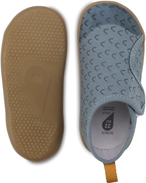 Bobux Scarpina I Walk Indie - Slate Wings - Cotone Organico - Pantofole Perfette in Casa o all'Asilo! Pantofole