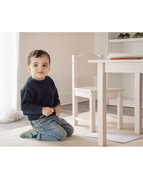 Bobux Scarpina I Walk Indie - Slate Wings - Cotone Organico - Pantofole Perfette in Casa o all'Asilo! Pantofole